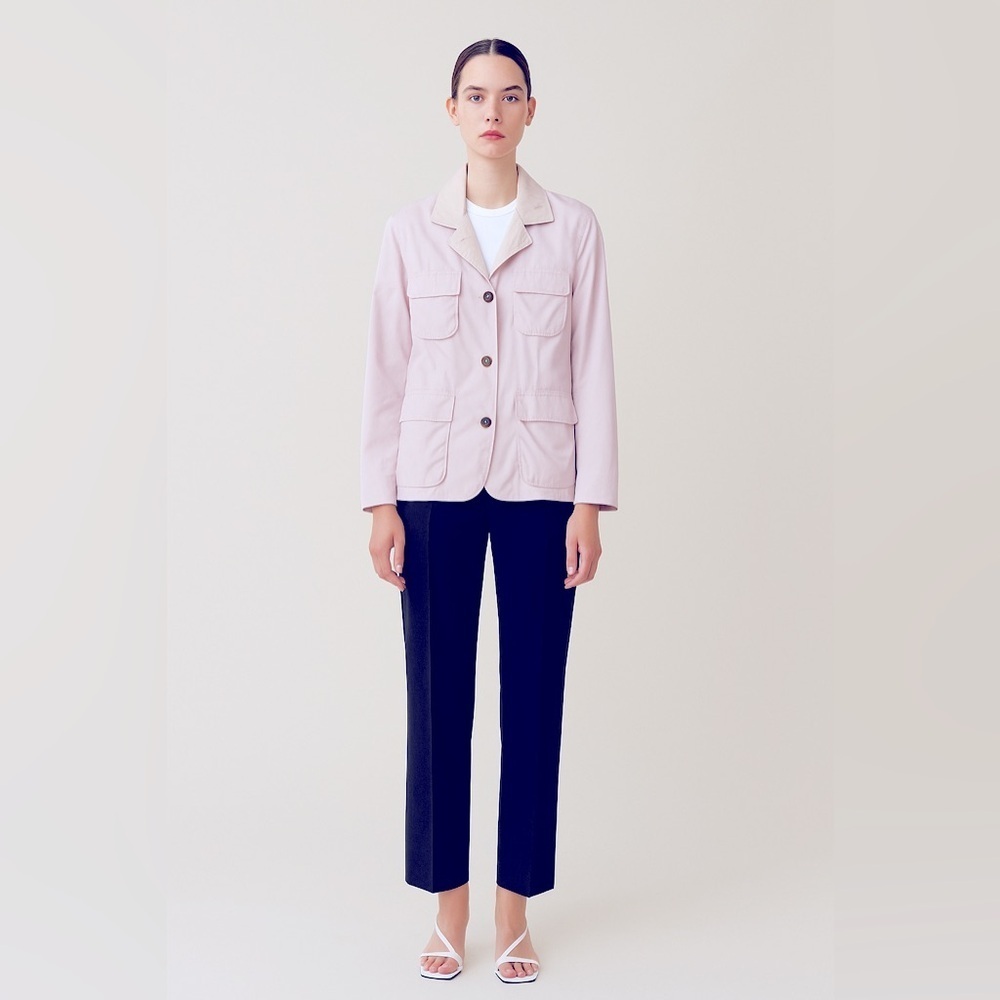 Women's Lavender Utility Technical Blazer Jacket Sz44